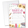 20 Pink Baby-Q Shower Invitations (103)