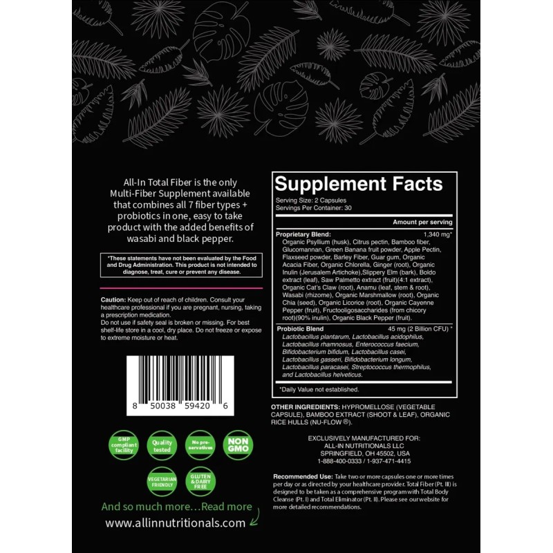 All In Nutritionals Programa Triple Limpieza 20 Unidades