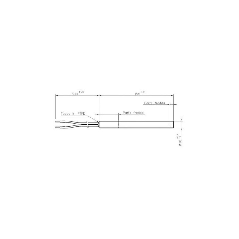 F. LLI xodo-candeletta Ignition Cardboard 10 mm 300 W 155