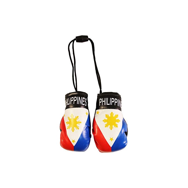 Philippines - Novelty Mini Boxing Gloves with Black Snap Connection