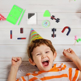 Mobestech 3 Sets Kids Science Experiment Set Physics Learning Tools Science Kit Magnets for