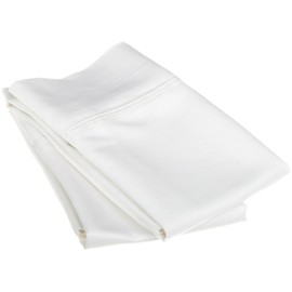 SUPERIOR 1200 Thread Count 100% Egyptian Cotton, Soft and Breathable, 2-Piece King Pillowcase Set Solid, White
