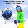 QKURT Kids Ski Gloves, Waterproof Winter Snow Gloves Windproof Snowboard