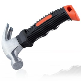 LEONTOOL Small Claw Hammer 8 oz Claw Hammer Camping Hammer, Stubby Tack Hammer Mini Hammer, Nail Hammer with Shock Reduction Grip, Small Hammer for Women, Teal Hammer for Home DIY Tent Stakes