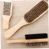 FOMIYES Bristle Beard Brush Double-sided Portable Beard Styling Maker for