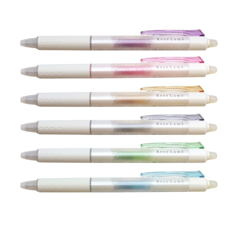 LKKB-23F Limited-Edition Erasable Glitter Ballpoint Pen, Quesserame 0.7 mm [Twinkle
