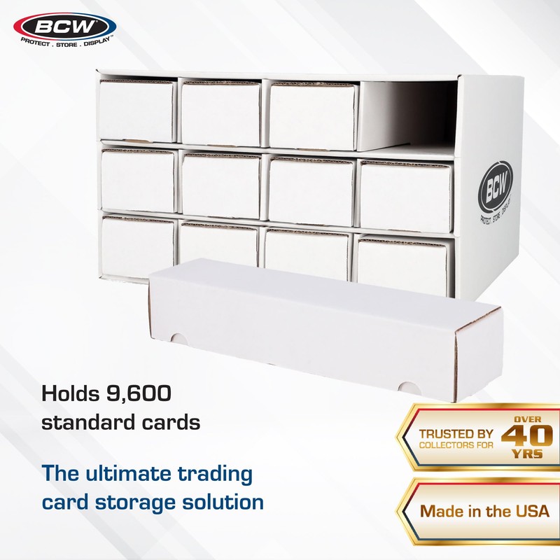 BCW Card House Storage Unit with 12 x 800ct Boxes