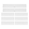 8 Pack Drawer Dividers,Adjustable Clear Plastic Drawer Separators for Kitchen,