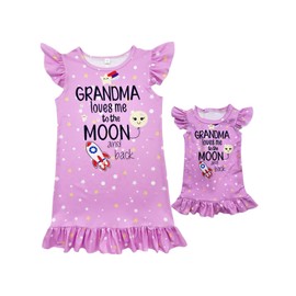 Bow Dream Girl Dress and Matching American Girl Doll Clothes for Girls Pink Size 130