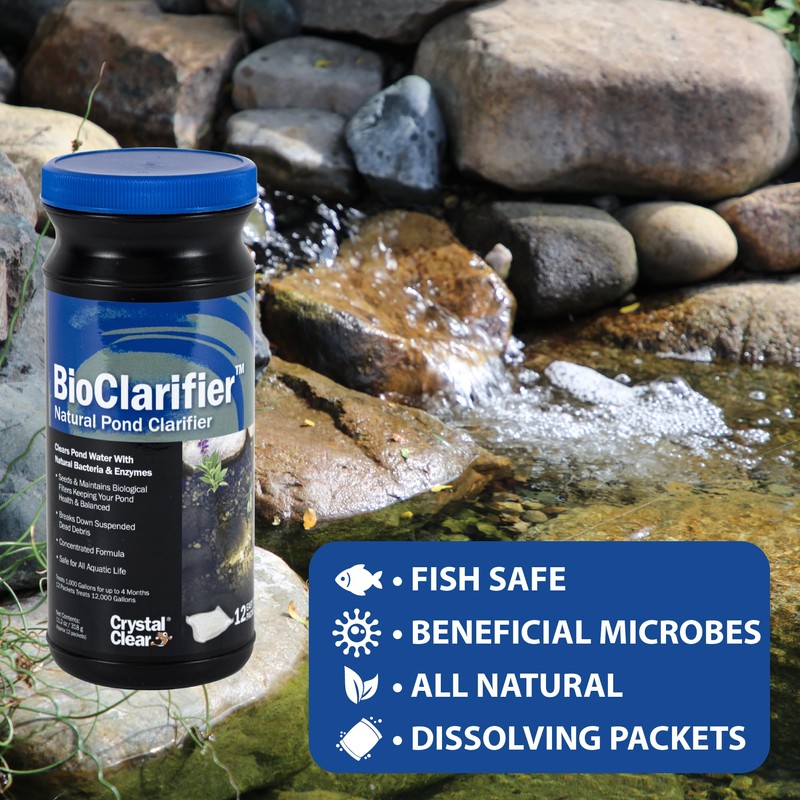 CrystalClear BioClarifier Small Pond & Water Garden Clarifier & Cleaner,