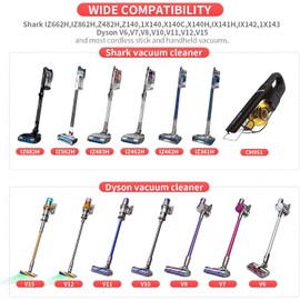 Soporte de Pared Ajustable para Aspiradora Shark Soporte de Pared para Aspiradora Inalámbrica Shark Compatible para Dy-son V7 V8 V10 V11 V12 V15 Shark IX141 IZ562H IZ682H IZ361H IZ462H IZ163H
