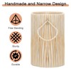 Graciadeco Wicker Toilet Paper Storage Holder, Narrow Woven Basket for