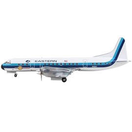 GJEAL373 Lockheed L-188 Electra Eastern Air Lines Hockey Stick Livery Polished Belly N5517 Scale 1/400