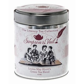 Simpson & Vail, Louisa May Alcott's Green Tea Blend, Literary Tea - 4 Ounce Tin / 50 Cups