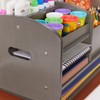 ECR4Kids Tabletop Supplies Storage Center, Teacher Caddy, Grey Wash