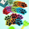Outus 18 Pcs Paw Carpet Markers Spots for Classroom 5''
