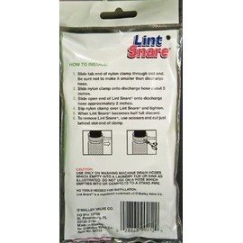 Lot of 12 Lint Snare Fabric Washing Machine Traps with Ties Clamps (6 Packs of 2)