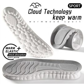 4D Latex Sports Insoles for Running & Daily Wear – Soft Cushioning, Arch Support & Breathable Comfort