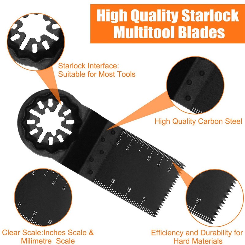 20Pcs Oscillating Saw Blade 34mm 40mm Cut Depth Multitool Blade