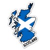 Squiddy Scotland Map with Flag - Vinyl Sticker Decal for Phone, Laptop, Water Bottle - 3"