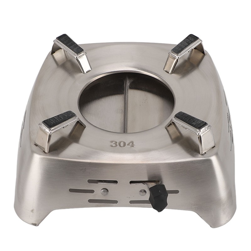 Drawer Type Alcohol Burner One Piece Stainless Steel Sliding Adjustment