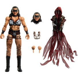 Mattel WWE Ultimate Edition Action Figure & Accessories Set, Rhea Ripley 6-inch Collectible with Swappable Heads & Hands, 30 Articulation Points