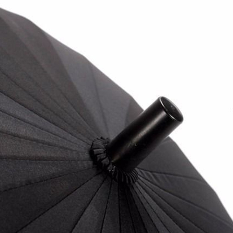 Sword Umbrella 16 Ribs Black Unique Rainproof Straight Long Stick