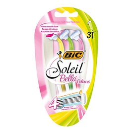 BIC Soleil Bella Colours - Cuchillas de afeitar (4 hojas, 3 unidades)