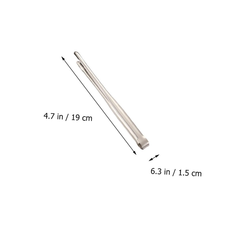 ULTECHNOVO 2Pcs Stainless Steel BBQ Tongs Reusable Kitchen Serving Clips
