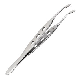 QERUTK Meibomian Gland Expressor, Stainless Steel Eyelid Tweezer Tool, Eyelid Massage Tweezers, Meibomian Gland Tweezer Forceps for Improve Meibomian Gland Function Care Health