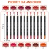 XdealCozyxc 12 Pcs Lip Liner Set, Long Lasting Lip Liners