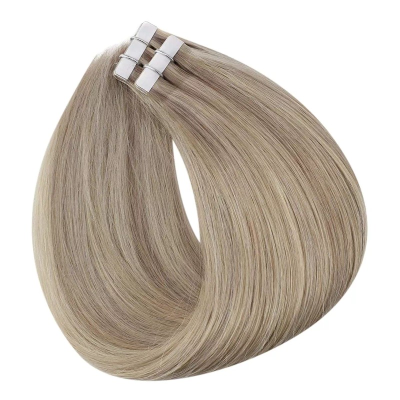 Fshine Extensiones De Cabello Humano 50gr 14in 18 Ash Blonde