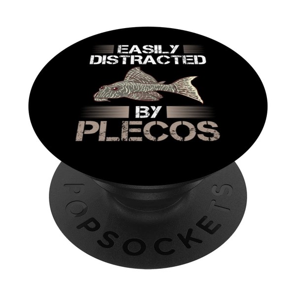 Plecostomus Pleco Fish Aquarium Food Tank Zebra Cave PopSockets Swappable