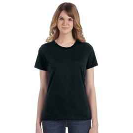 Anvil Ladies 100% Combed Ring Spun Cotton T-Shirt Black