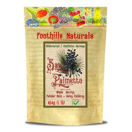 Foothills Natural Living Saw Palmetto Berry, Whole - 454g / 1 pound