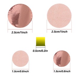 TecUnite Round Tissue Paper Table Confetti Dots for Wedding Birthday Party Decoration, 1.76 oz(Rose Gold Confetti,1.5 cm plus 2.5 cm)