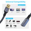 Hisatey USB 3.0 Extension Cable 1FT, Short USB Extension Cable