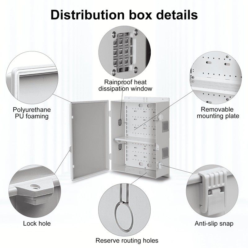 Namunanee Outdoor Electrical Junction Box, ABS Water Resistant Enclosure with