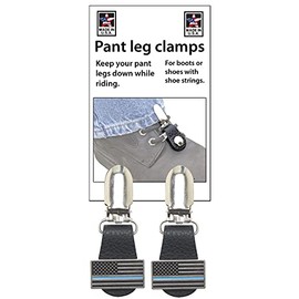 Boot Clip, Pant leg clamp, TACTICAL THIN BLUE LINE FLAG (sold as pair) MADE IN USA