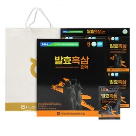 Nonghyup 6-Year-Old Fermented Black Ginseng Extract 5p, 1 pack, 2.1L / 농협 6년근 발효흑삼진액 5p, 1개, 2.1L