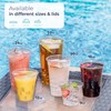 [100 Pack] 20 oz Clear Plastic Cups with Dome Lids,