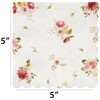 C.R. Gibson Floral Heart Beverage Napkins (TW4-25403), Small, 20 Count