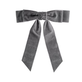 Marianella Atellier de Moños Marianella Atelier de Moños - moños para cabello niña, martina de terciopelo, color GRIS OXFORD.