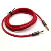 Red 1.5ft Gold Plated Design 3.5mm Male to 2.5mm Male