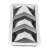 Pair Marine Air Vent Cover 3 Slots 210x110mm Rectangle Louver