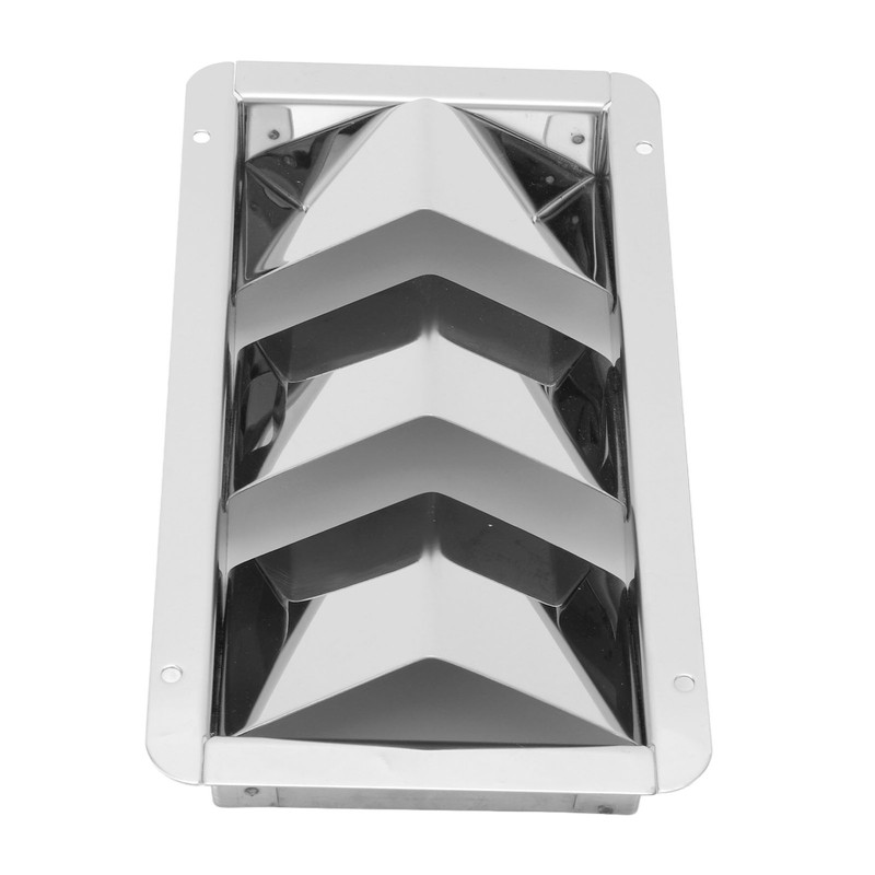 Pair Marine Air Vent Cover 3 Slots 210x110mm Rectangle Louver