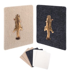 Sugar Glider Toys, 6Pcs Sugar Glider Mat, Self-Adhesive SugarGlider Cage Accessories for Sharpening Claws, Small Pets Enrichment Toys for Wall or Furniture