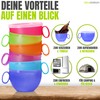 idea-station Neo Plastic Coffee Cups with Lid, 6 x 500
