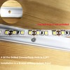 THMOOTHER Matte White 10-Pack 6.56FT Pre-Drilled Clip Free LED Strip