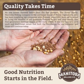 Coarse Ground Flaxseed by Manitoba Milling Co. 454g Bag of Ground Flaxseed Fiber with Protein, Omega 3, Gluten Free, Non-GMO Gourmet Milled Flaxseed for Muffins, Yogurt, Smoothie (454g Coarse Milled)